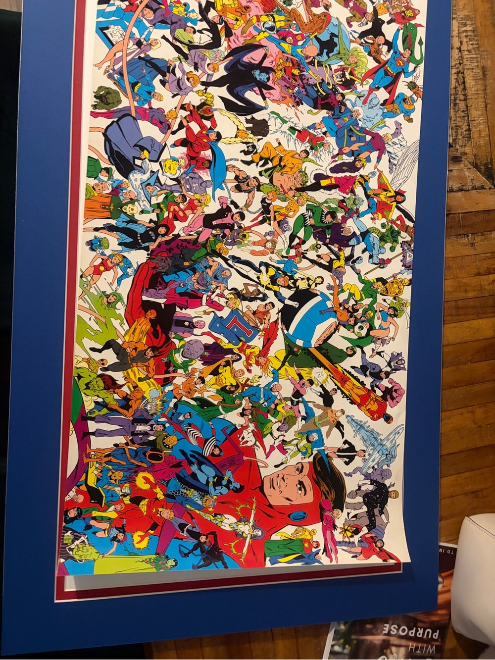 Vintage 1983 DC Comic Book legion of super heroes Character Collage Poster - Picture 4 of 11